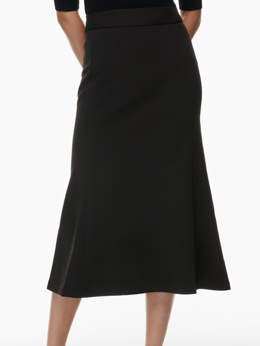 Aritzia Babaton Award Black Mermaid Midi Skirt Size 2
